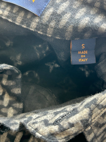 Louis Vuitton Nigo Grey Giant Damier Monogram Button Up Shirt