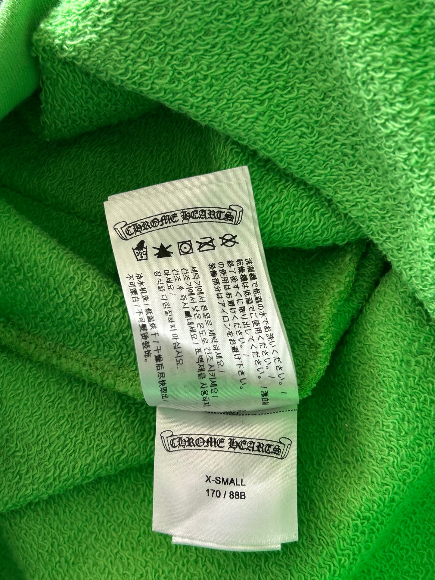 Chrome Hearts Green Sex Records Logo Hoodie