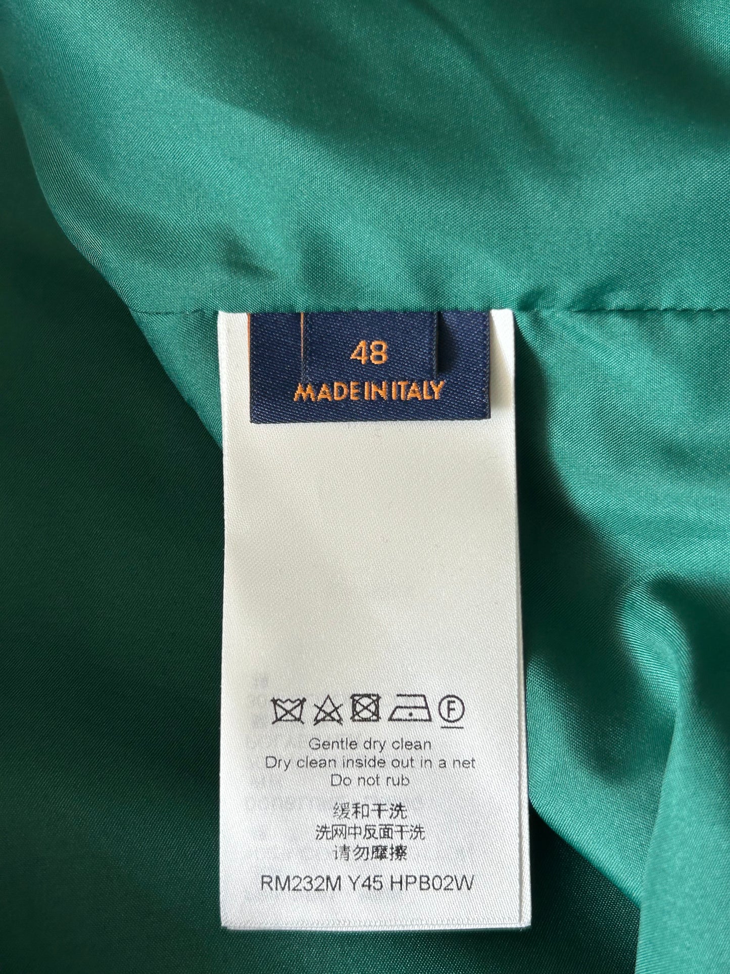 Louis Vuitton Green & White Logo Coach Jacket