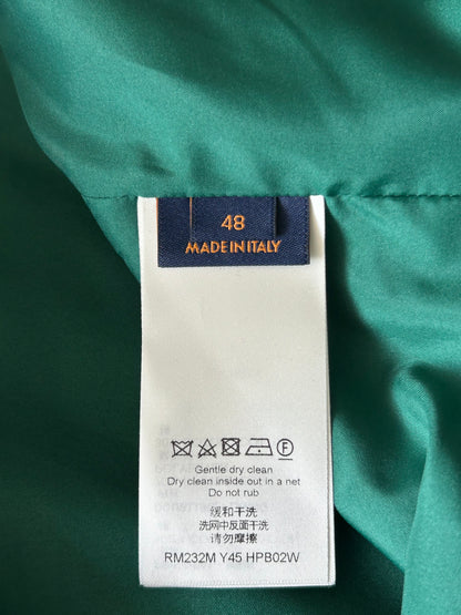 Louis Vuitton Green & White Logo Coach Jacket