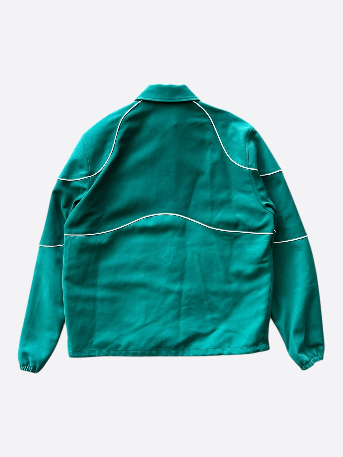 Louis Vuitton Green & White Logo Coach Jacket
