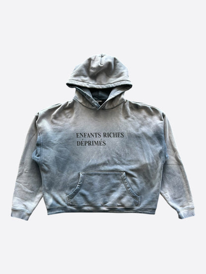 Enfants Riches Deprimes Faded Blue & Black Classic Logo Hoodie