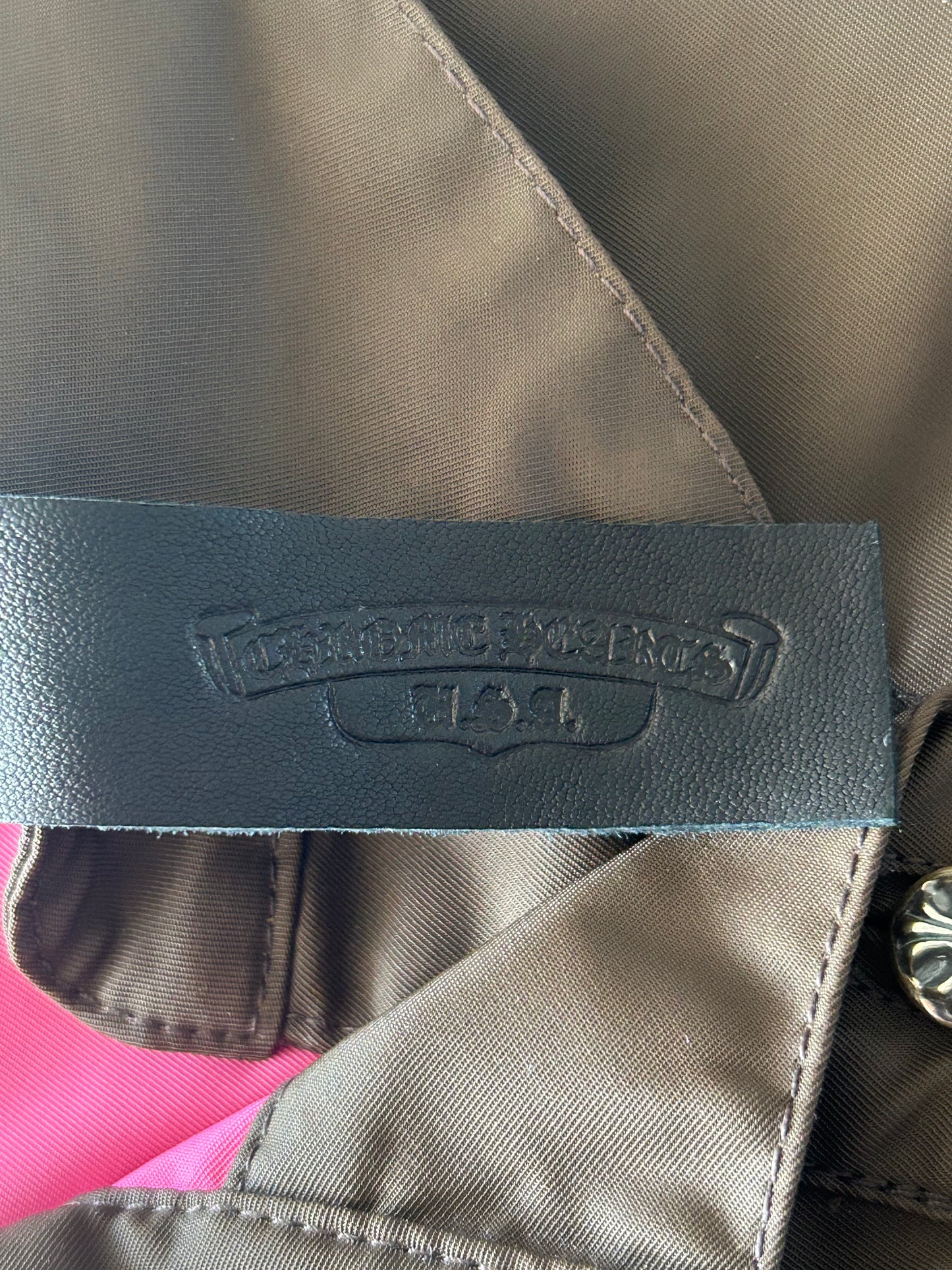 Chrome Hearts Brown & Pink Cross Patch Women's Shirt