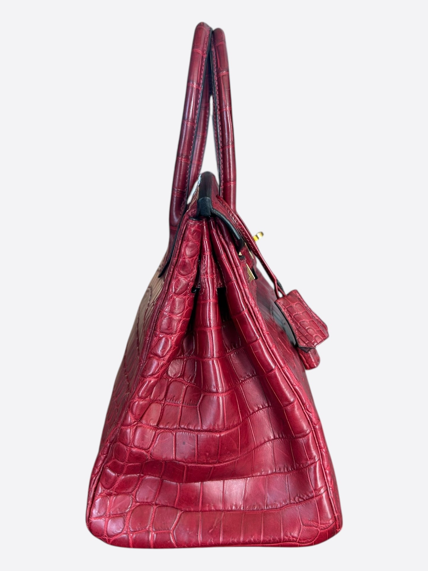 Hermes Red Crocodile & Gold Hardware Birkin 30