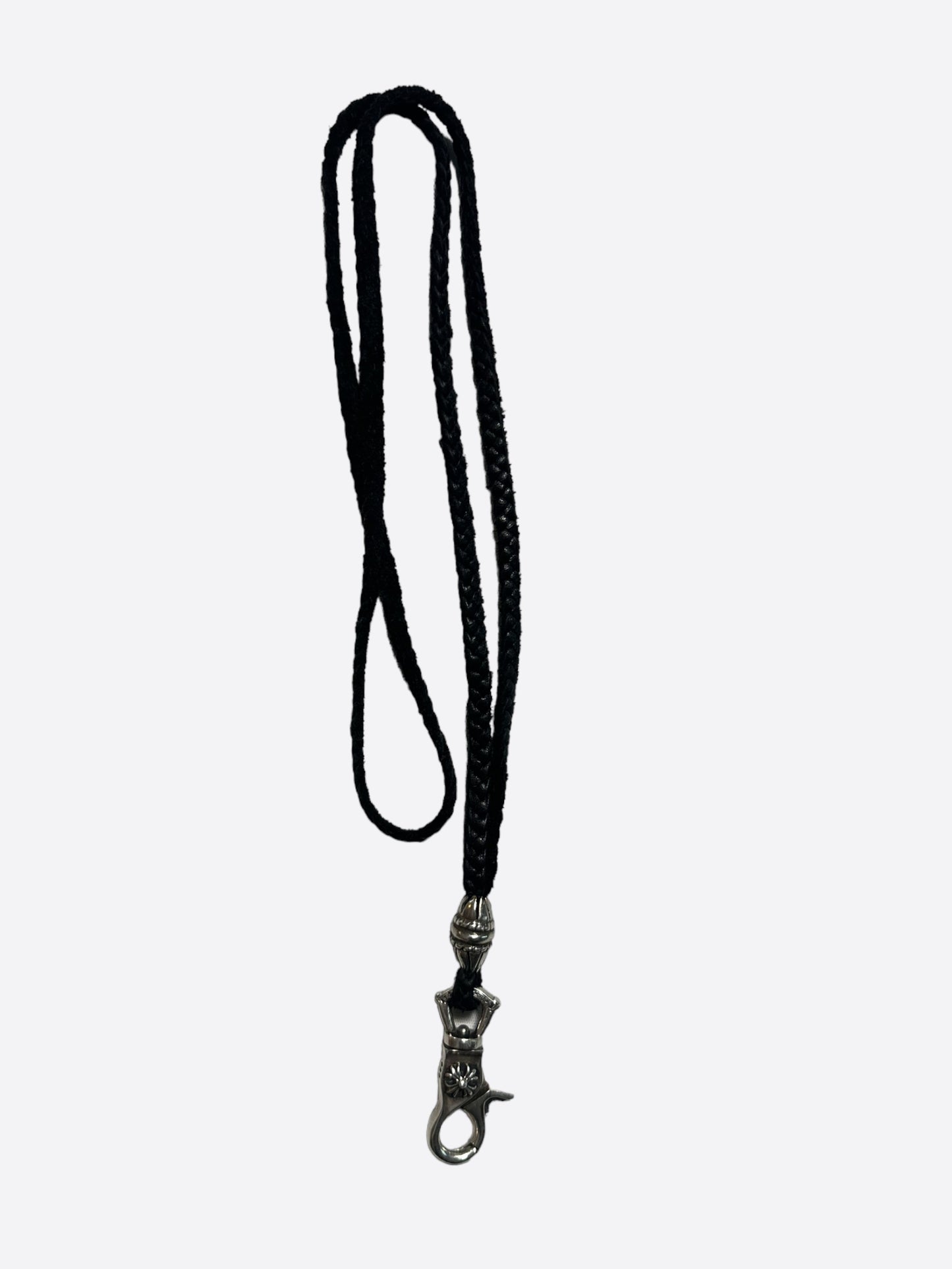 Chrome Hearts Black & Silver Hook Lanyard