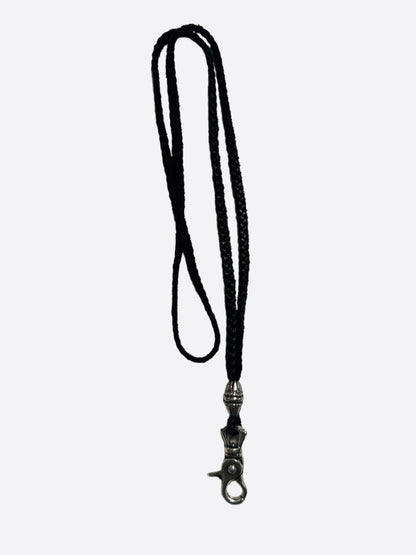 Chrome Hearts Black & Silver Hook Lanyard