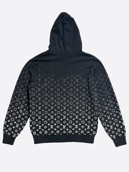 Louis Vuitton Black & White Monogram Gradient Hoodie
