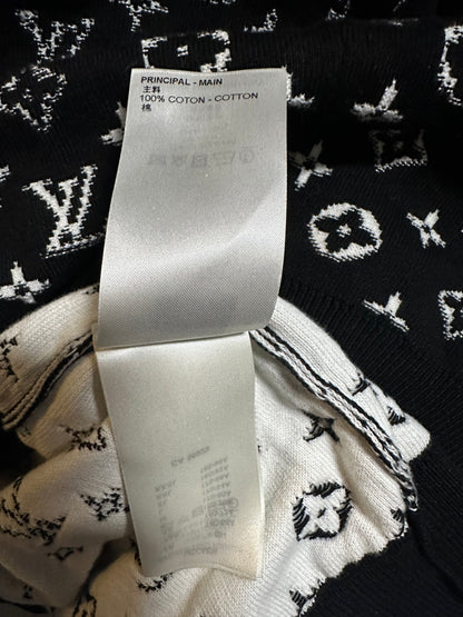 Louis Vuitton Black & White Monogram Gradient Hoodie