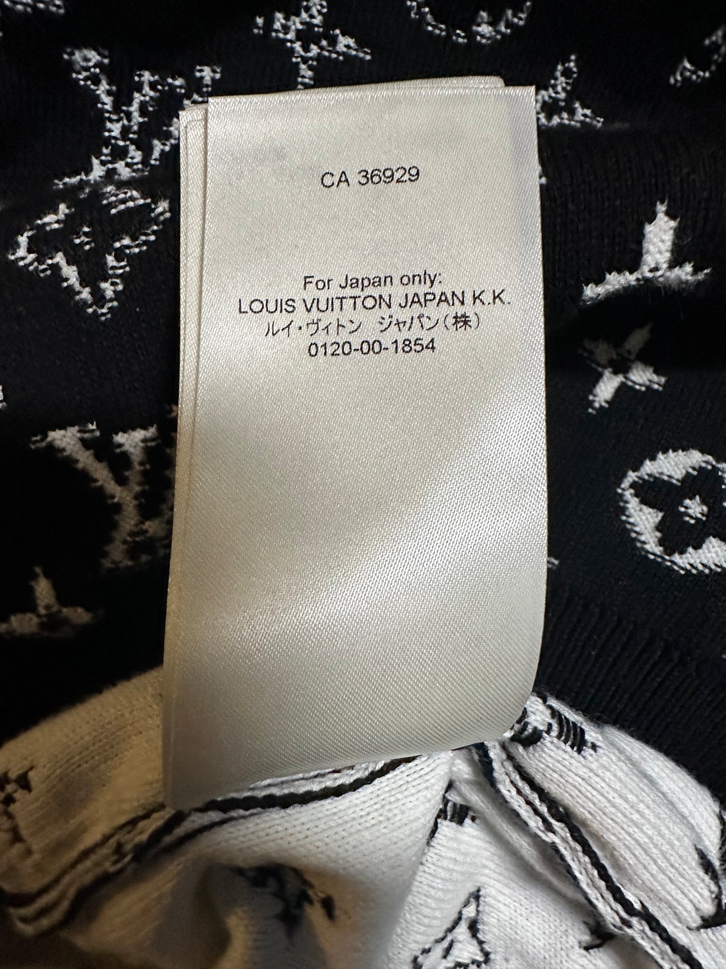 Louis Vuitton Black & White Monogram Gradient Hoodie