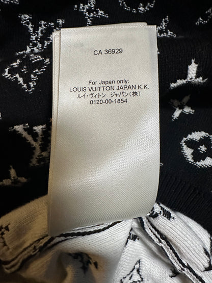 Louis Vuitton Black & White Monogram Gradient Hoodie