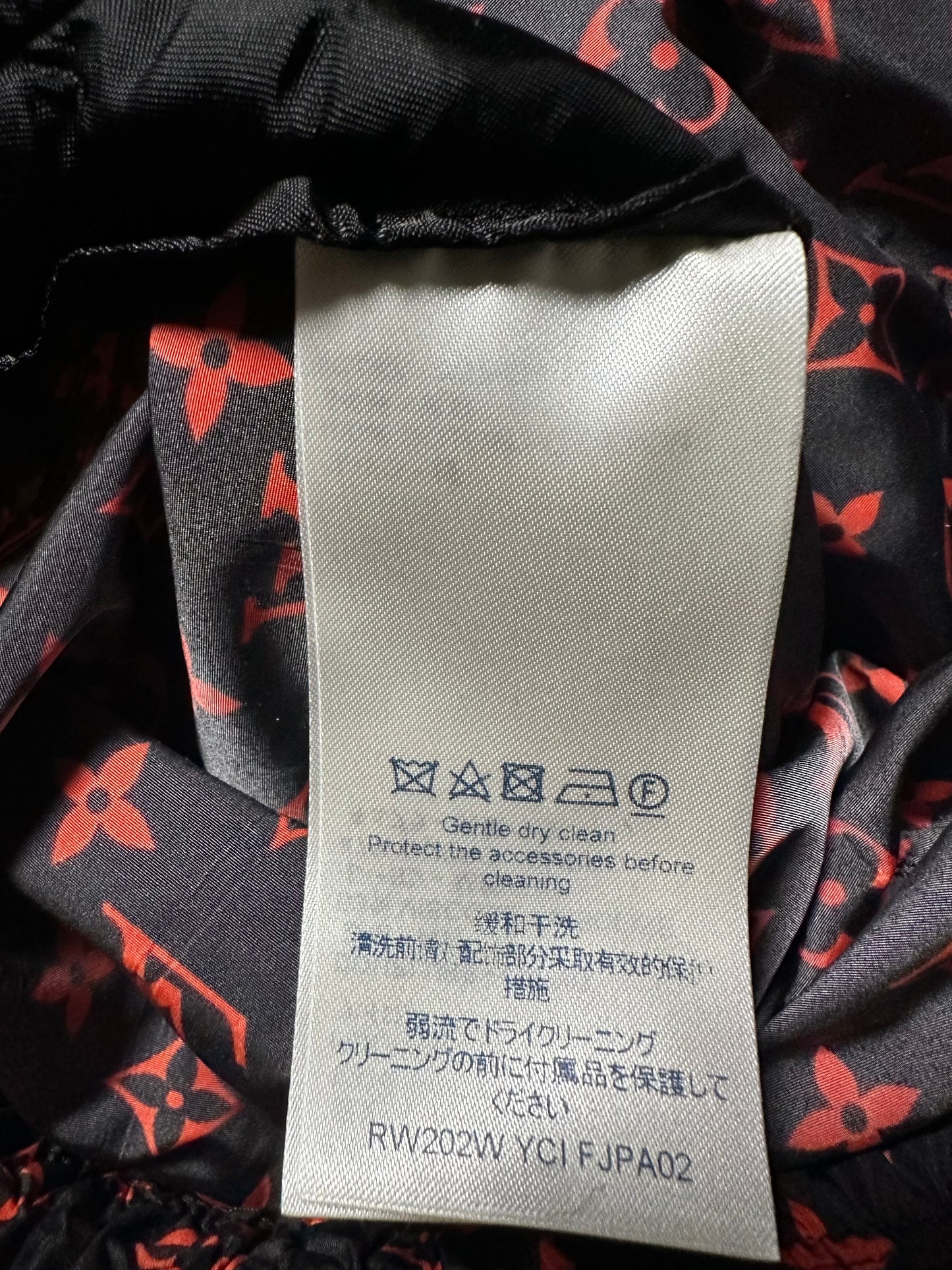 Louis Vuitton Black & Red Monogram Track Pants