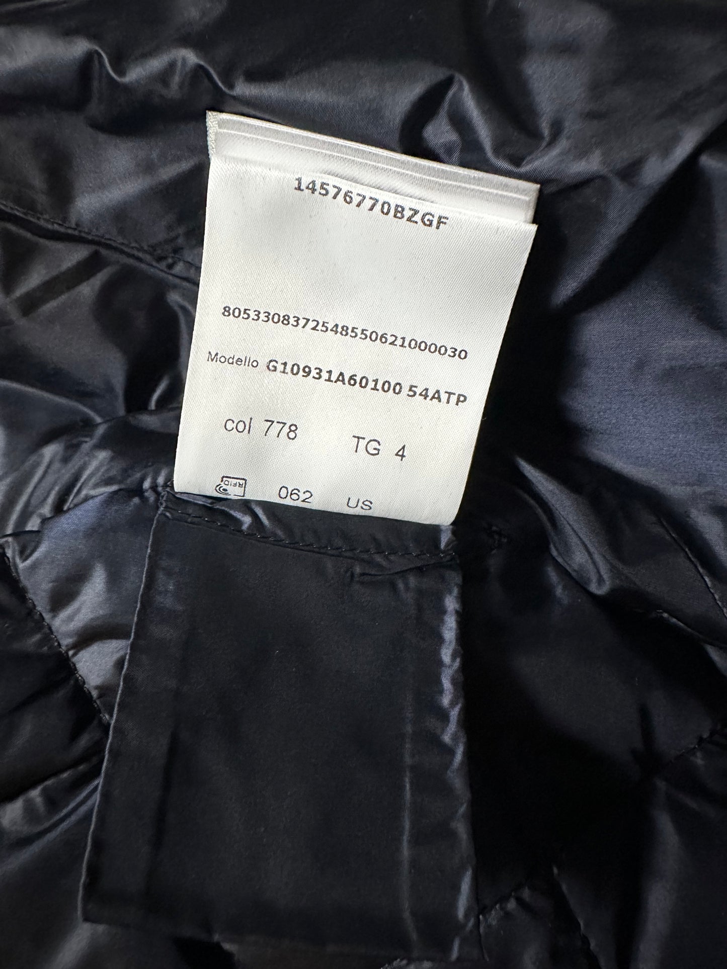 Moncler Navy Algeiba Quilted Bomber Jacket