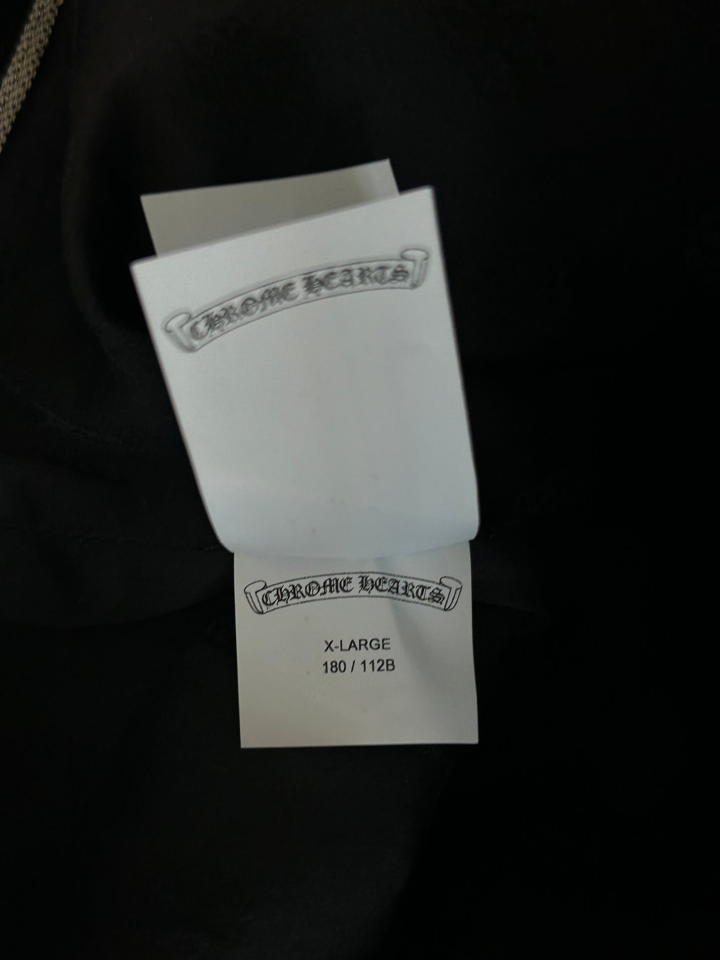 Chrome Hearts Black & Red Floral Patch Fleur Jacket