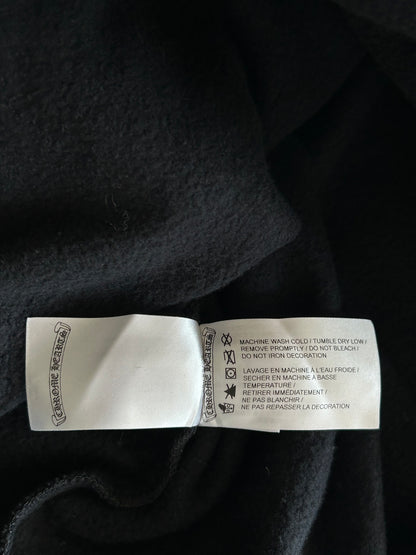 Chrome Hearts Black & White Cemetery Cross Logo Hoodie