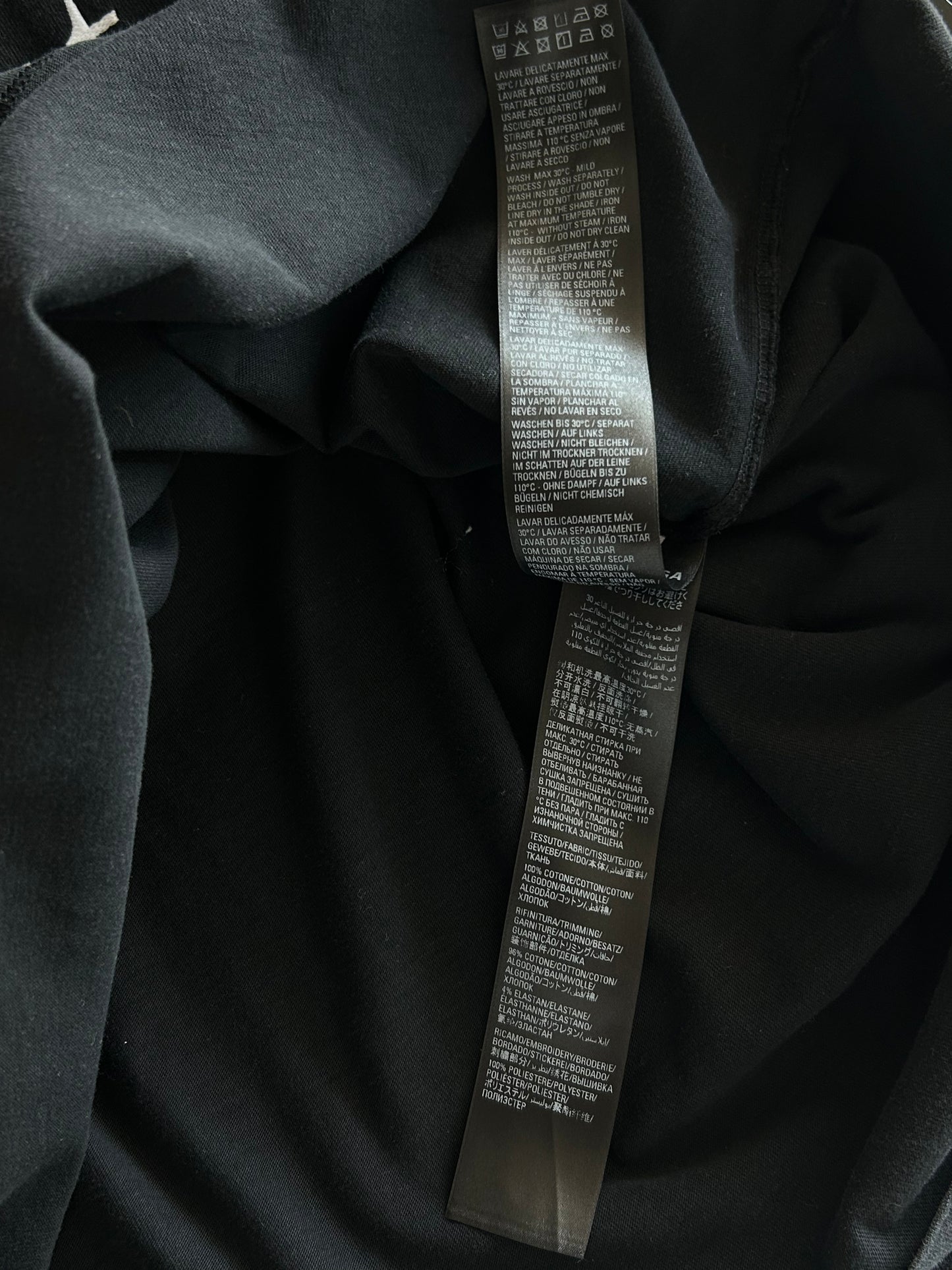 Balenciaga Black & White Apple Logo T-Shirt