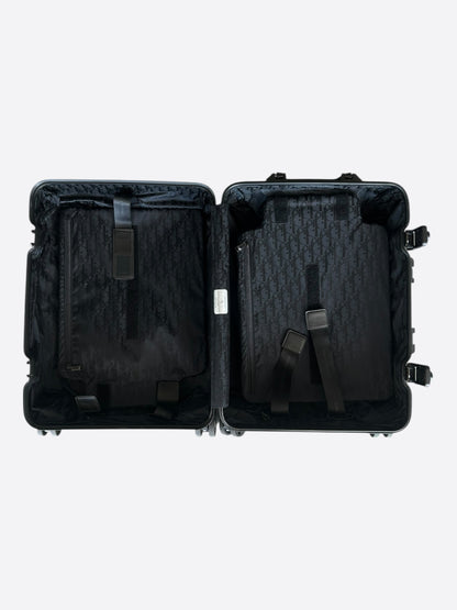Dior Rimowa Black Oblique Carry-On Luggage