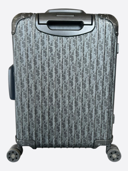 Dior Rimowa Black Oblique Carry-On Luggage