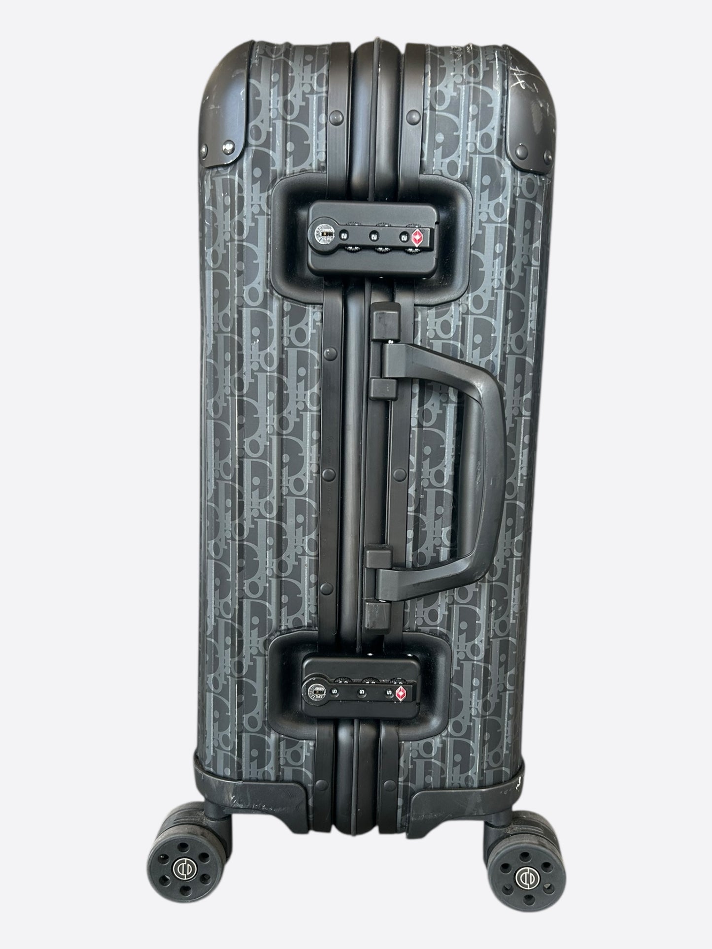 Dior Rimowa Black Oblique Carry-On Luggage