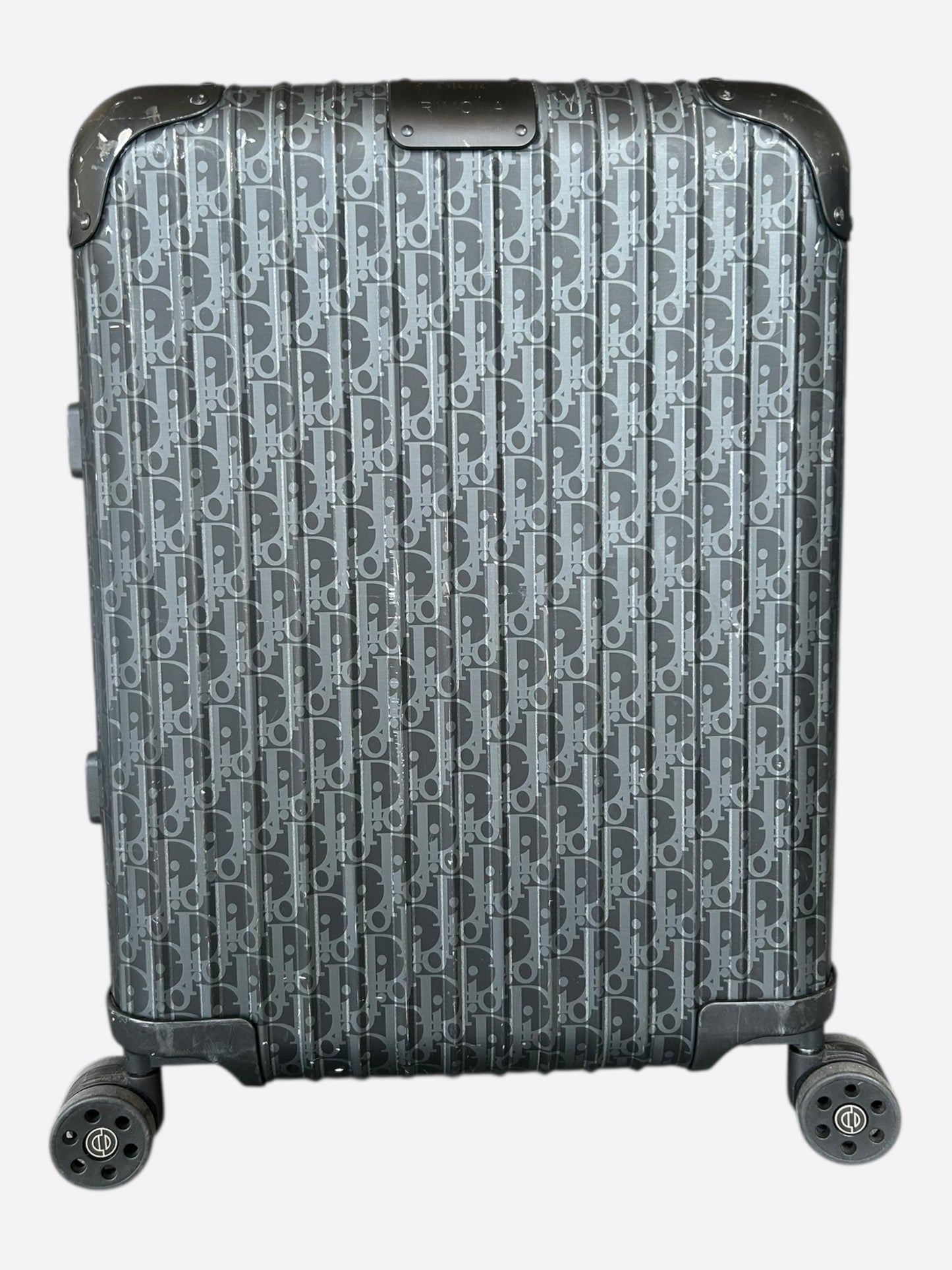 Dior Rimowa Black Oblique Carry-On Luggage