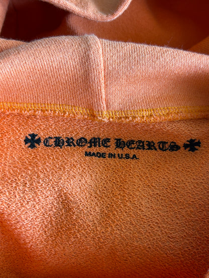 Chrome Hearts Orange & Black Dagger Logo Hoodie