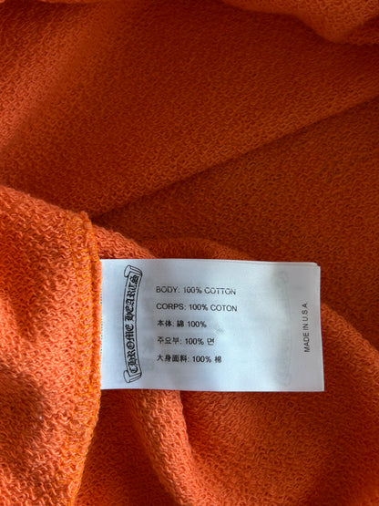 Chrome Hearts Orange & Black Dagger Logo Hoodie