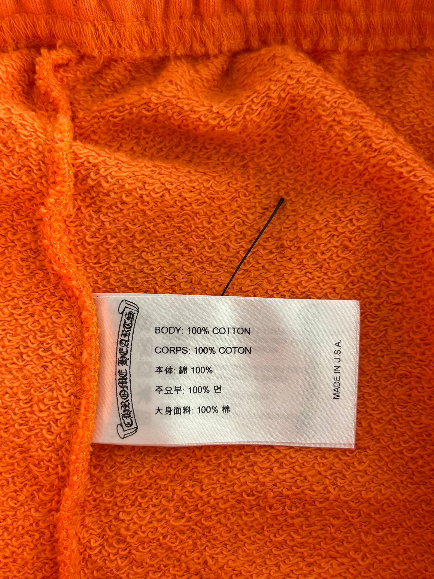 Chrome Hearts Matty Boy Orange Build Sweatpants