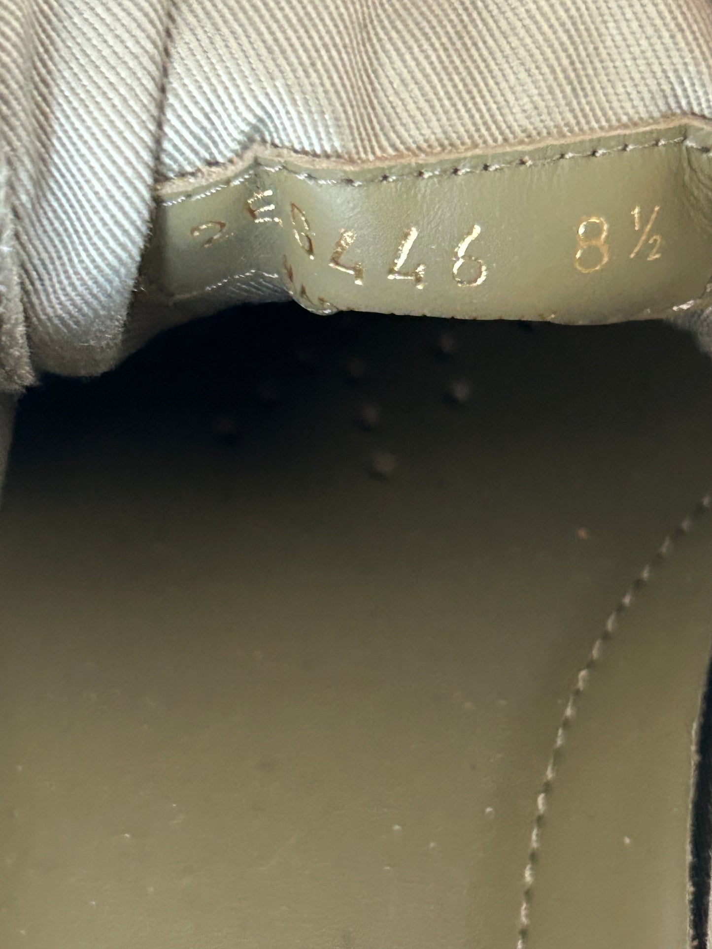 Prada Olive Triangle Logo Canvas Sneakers