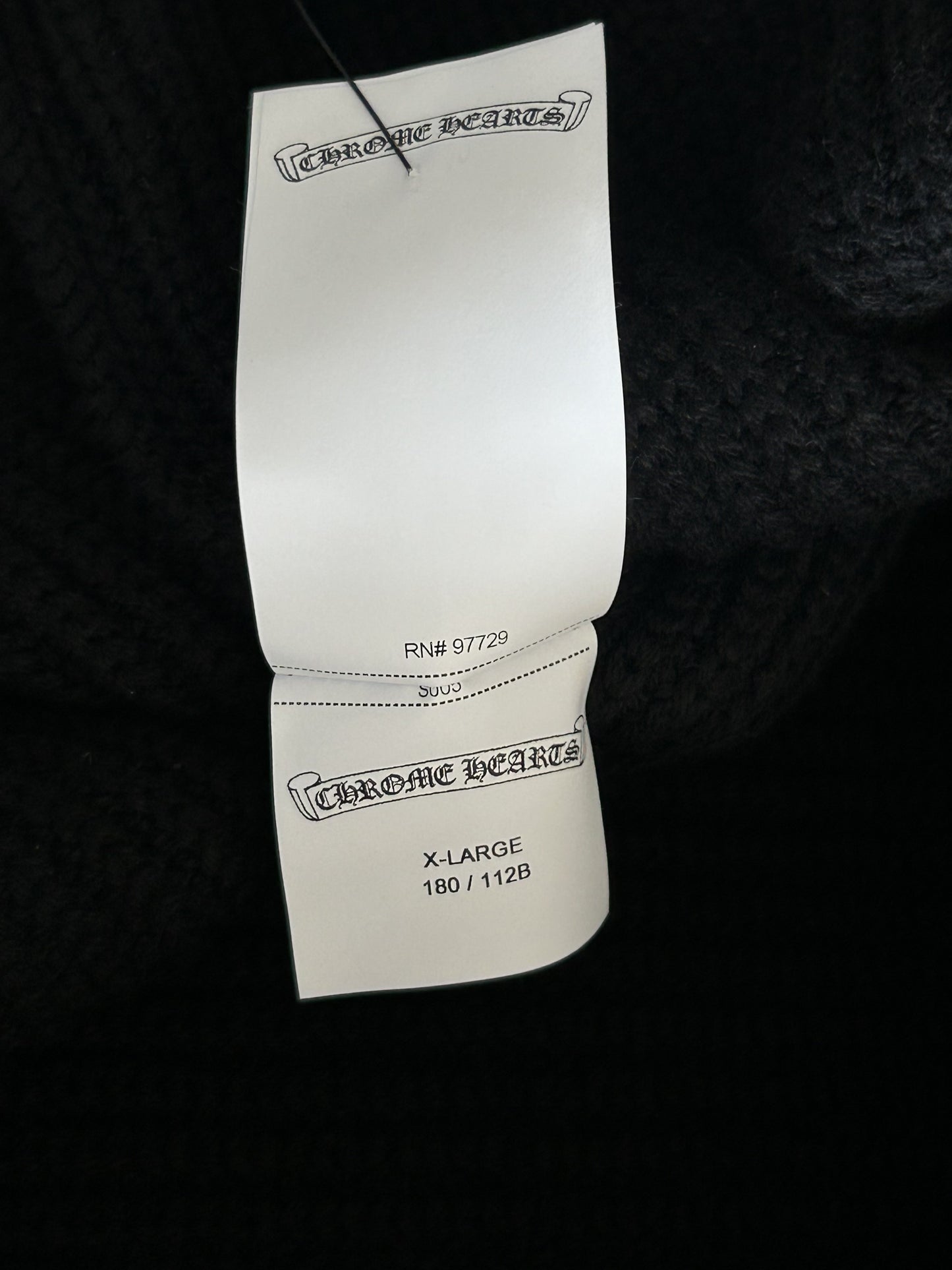 Chrome Hearts Black Triple Cross Patch Cashmere Cardigan