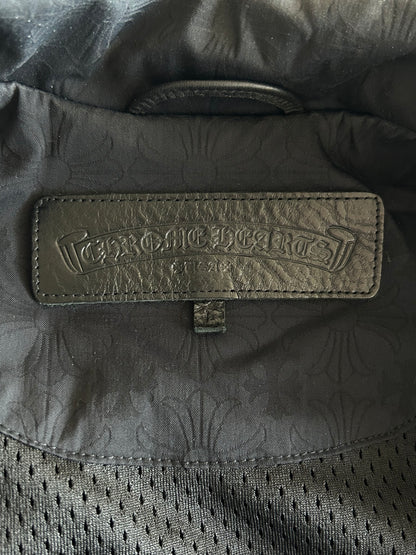 Chrome Hearts Black Cross Jacquard Eyechart Coach Jacket