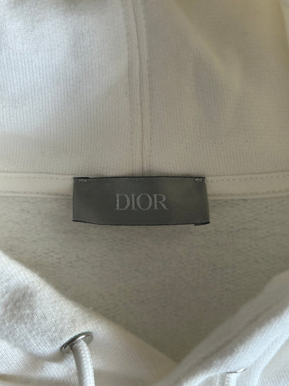 Dior Alex Fonton White Flower Embroidered Hoodie