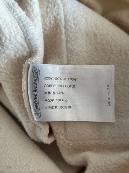 Chrome Hearts Drake Cream & Pink Certified Chrome Cross Logo Sweatpants