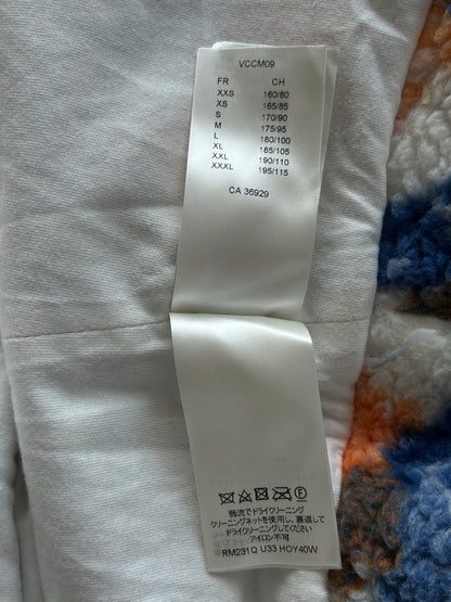 Louis Vuitton Blue & Orange Camo Monogram Fleece Zip Up Jacket