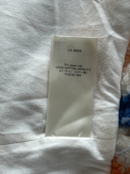 Louis Vuitton Blue & Orange Camo Monogram Fleece Zip Up Jacket