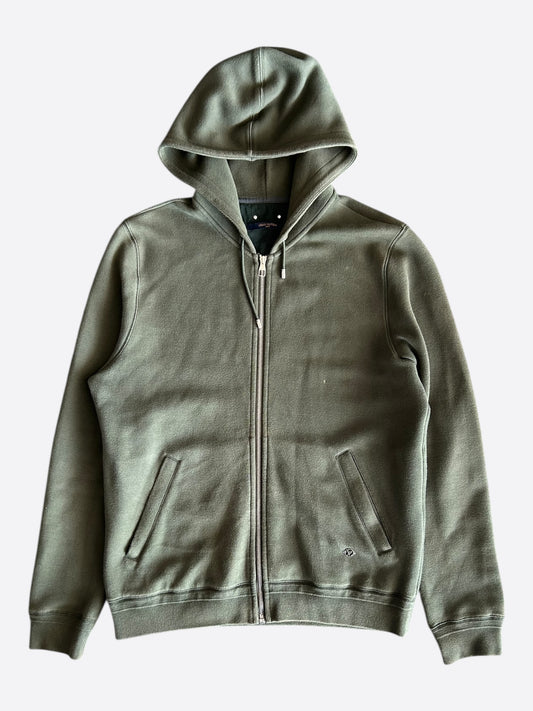 Louis Vuitton Olive Staples Zip Up Hoodie