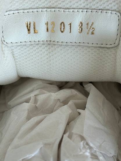 Louis Vuitton Green & White Denim Monogram Trainers