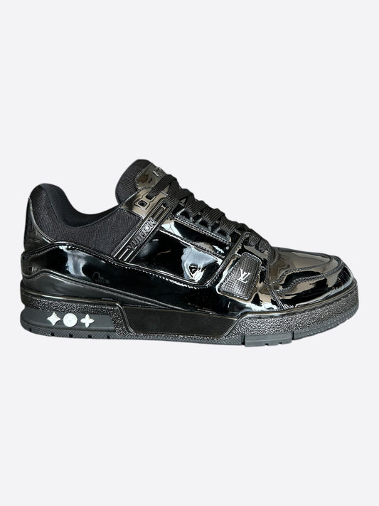 Louis Vuitton Black Patent Leather Trainer