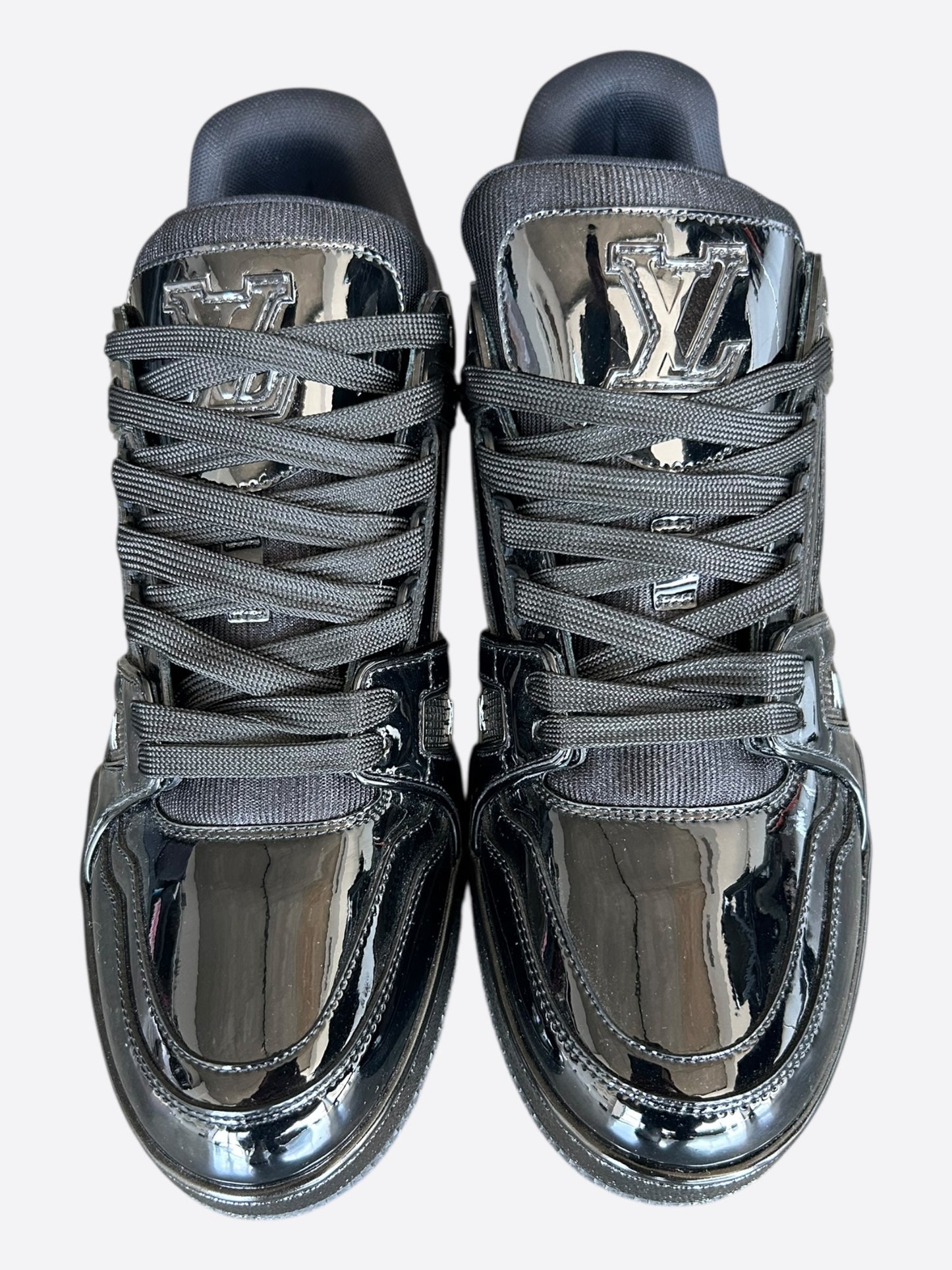 Louis Vuitton Black Patent Leather Trainer