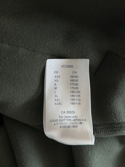 Louis Vuitton Olive Staples Zip Up Hoodie
