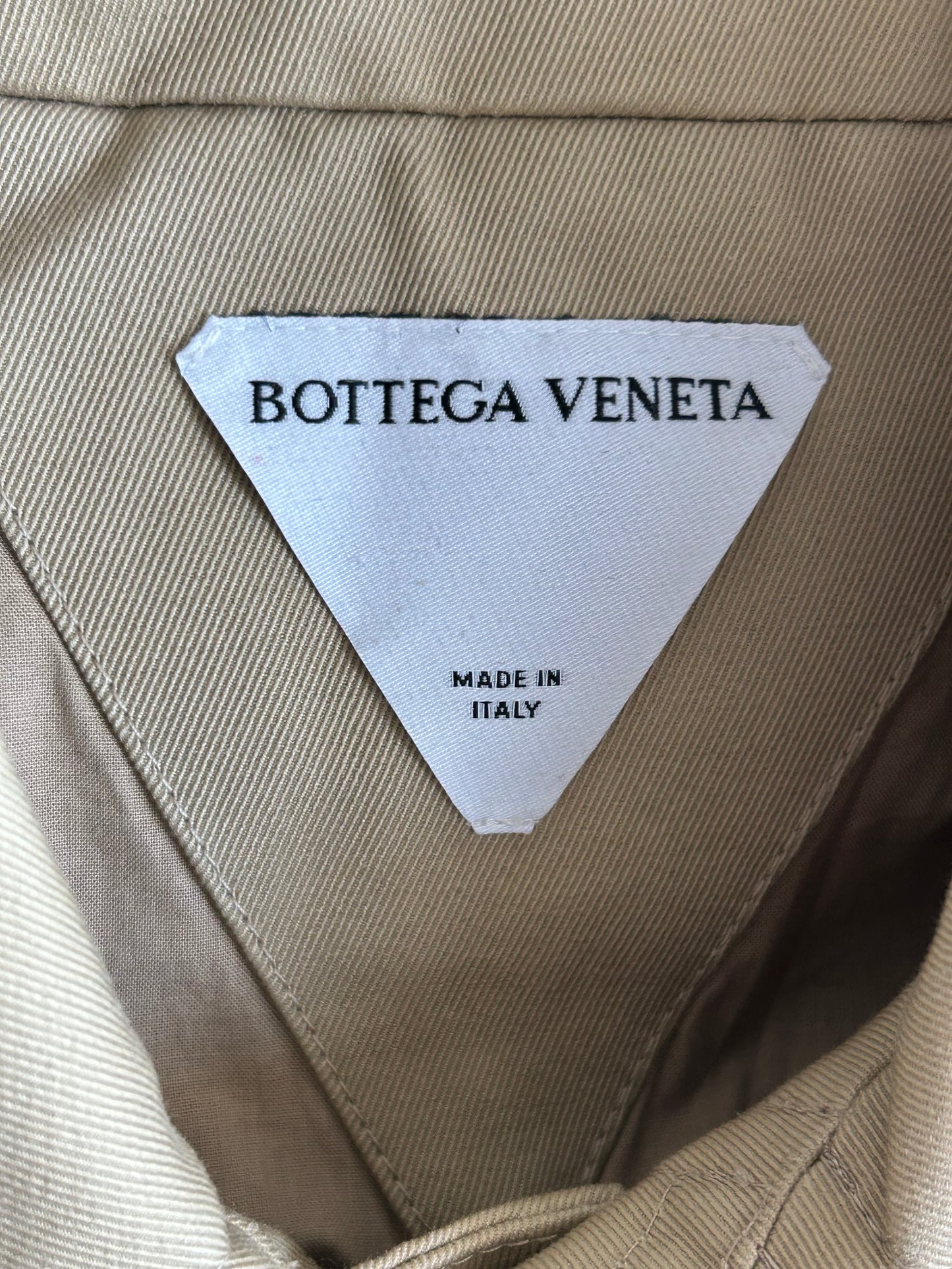 Bottega Veneta Beige Button Up Work Jacket