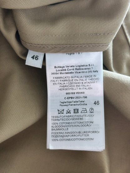 Bottega Veneta Beige Button Up Work Jacket
