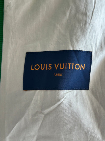 Louis Vuitton Green Monogram Shearling Workwear Jacket