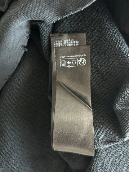 Balenciaga Black & Beige Tape Logo Hoodie