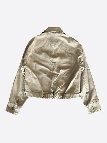 Bottega Veneta Beige Button Up Work Jacket