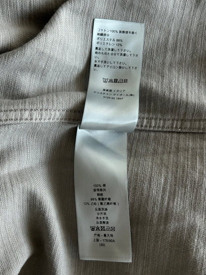 Dior Judy Blame Grey Embroidered Logo Button Up Shirt