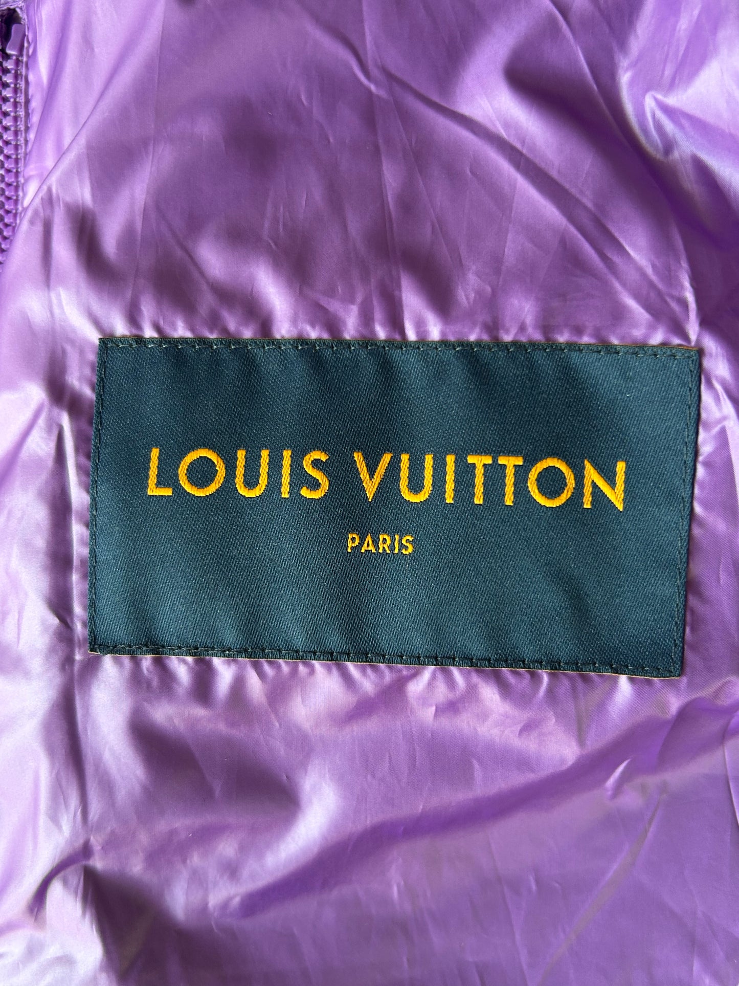 Louis Vuitton Purple Flower Monogram Puffer Jacket