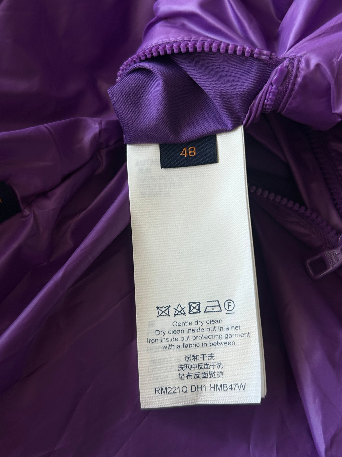 Louis Vuitton Purple Flower Monogram Puffer Jacket