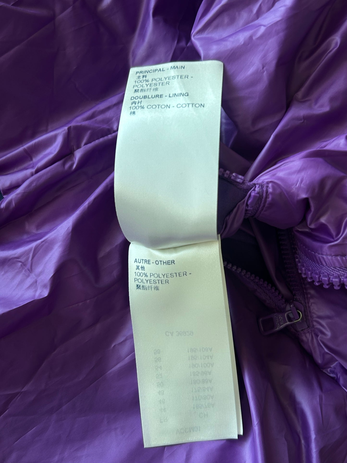 Louis Vuitton Purple Flower Monogram Puffer Jacket