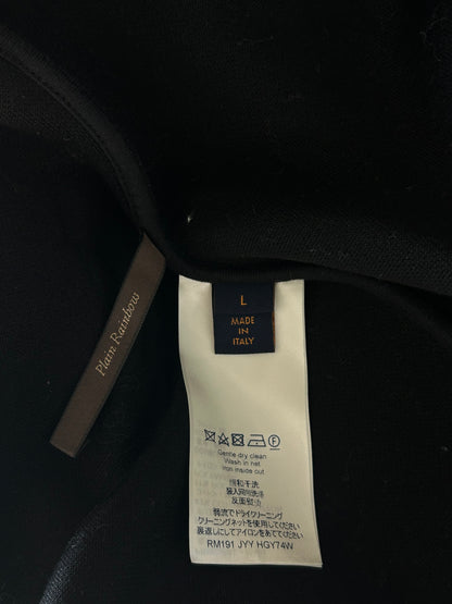 Louis Vuitton Black Oz Embroidered Zip Up Hoodie