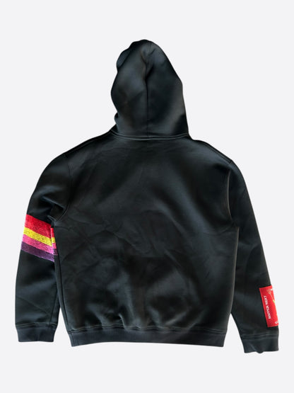 Louis Vuitton Black Oz Embroidered Zip Up Hoodie