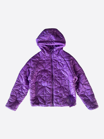 Louis Vuitton Purple Flower Monogram Puffer Jacket